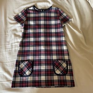 Tartan shift dress
